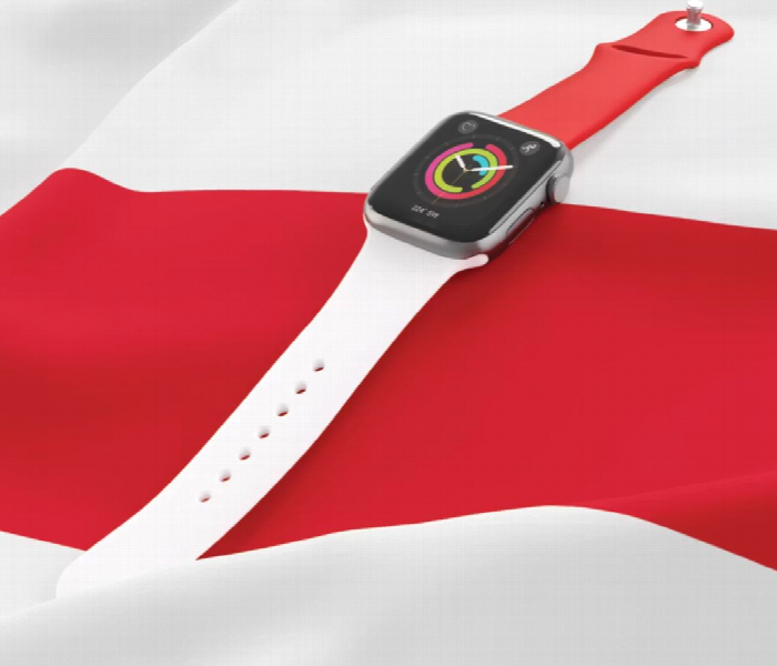 Porodo Lifestyle Silicone England Flag Watch Belt - Zoom Image 2