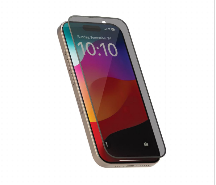 Levelo Full Screen Privacy Twice Tempered Glass For Iphone 15 Pro - Zoom Image 1