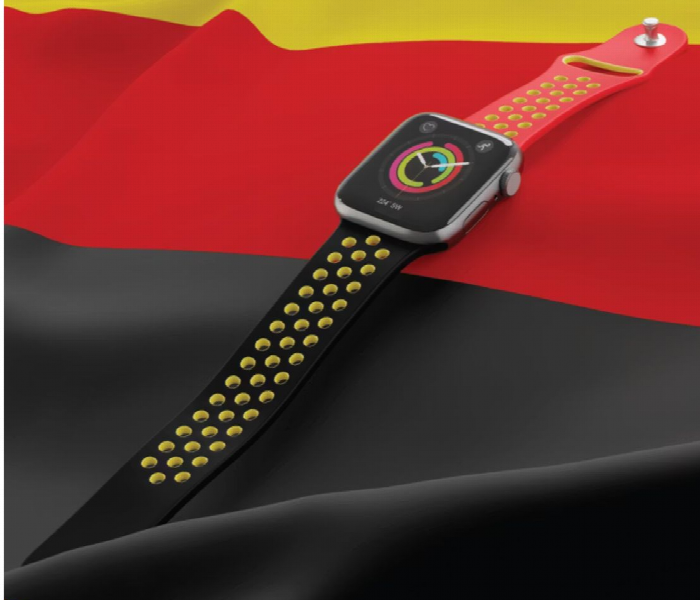 Porodo Lifestyle Silicone Germany Flag Watch Belt - Zoom Image 2