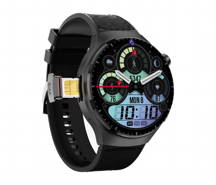 Porodo Vista 4G Cellular And  Video Smart Watch Black - Zoom Image 3