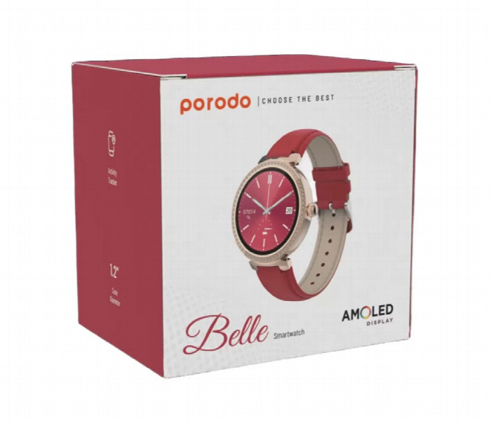 Porodo Belle Lady Smart Watch  Red - Zoom Image 2