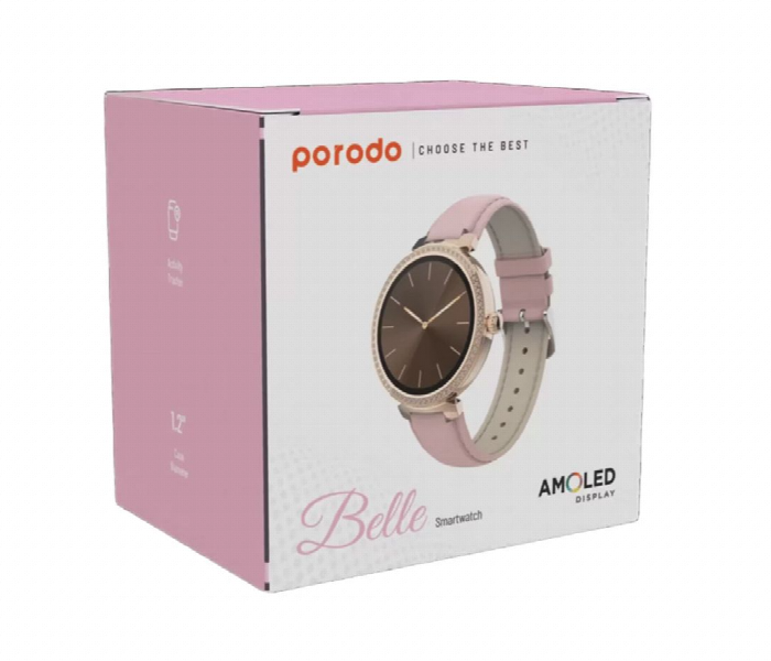 Porodo Belle Lady Smart Watch Pink - Zoom Image 2
