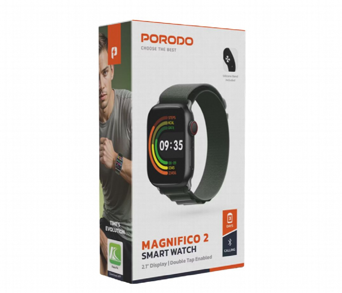 Porodo Magnifico 2 Smart Watch Green - Zoom Image 3