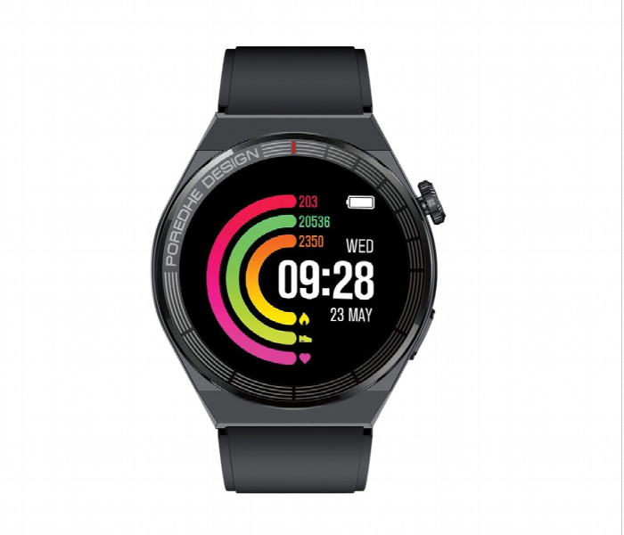 Porodo Zebro Smart Watch Black - Zoom Image 3