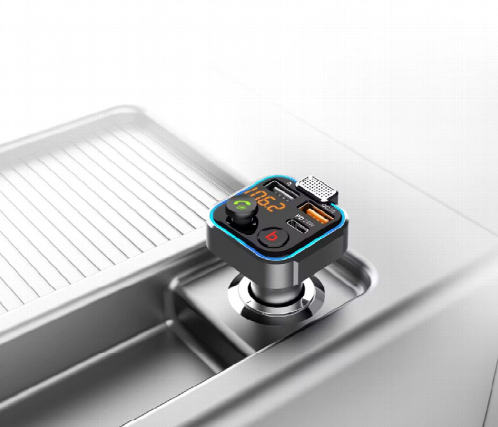 Porodo Smart Car Charger Fm Transmitter - Zoom Image 4
