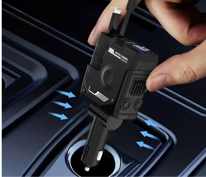 Porodo 66W Car Charger With Lightning And Type C Cable - Zoom Image 4