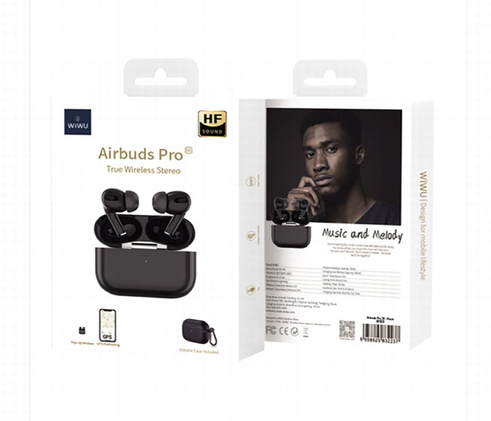 Wiwu Airbuds Pro 2 Se Wireless Earbuds Black - Zoom Image 2
