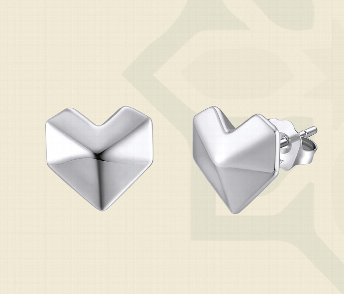 The Geometric Hearts Earrings 4250 - Zoom Image