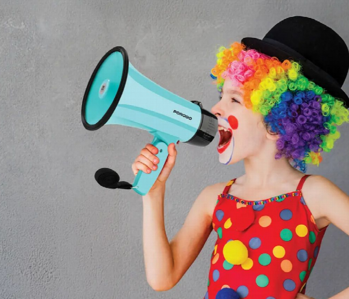 Porodo Kids Megaphone Sky Blue - Zoom Image 2