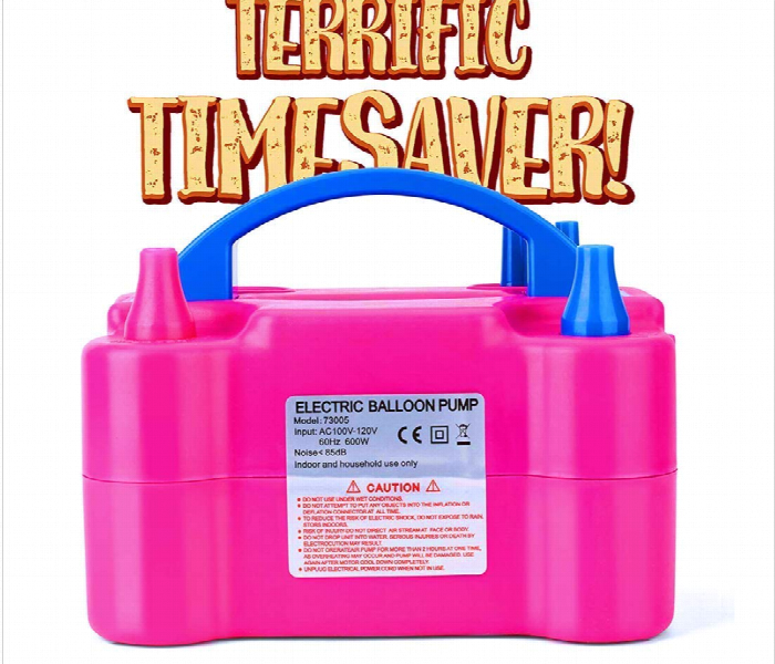 Electric Baloon Pump Portable Design 2 Operational Modes Fast And Efficient 2 Nozzle Sizes Input - Zoom Image 2