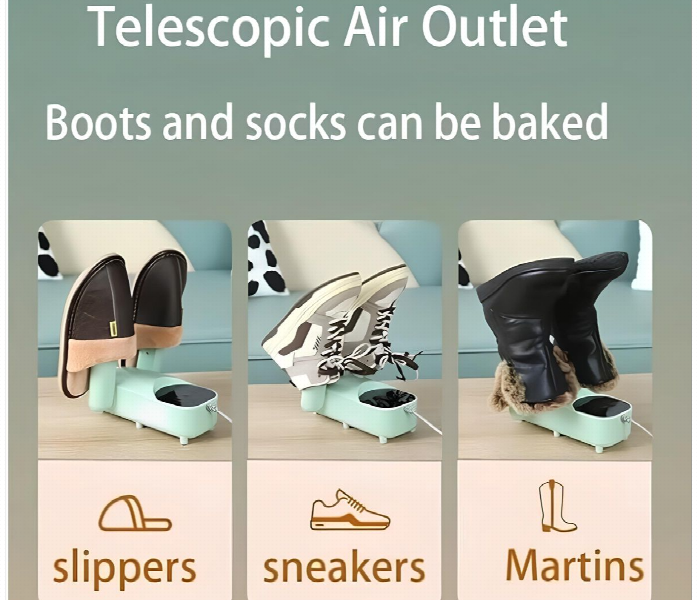 Multifunctional Shoe Dryer Green - Zoom Image 3