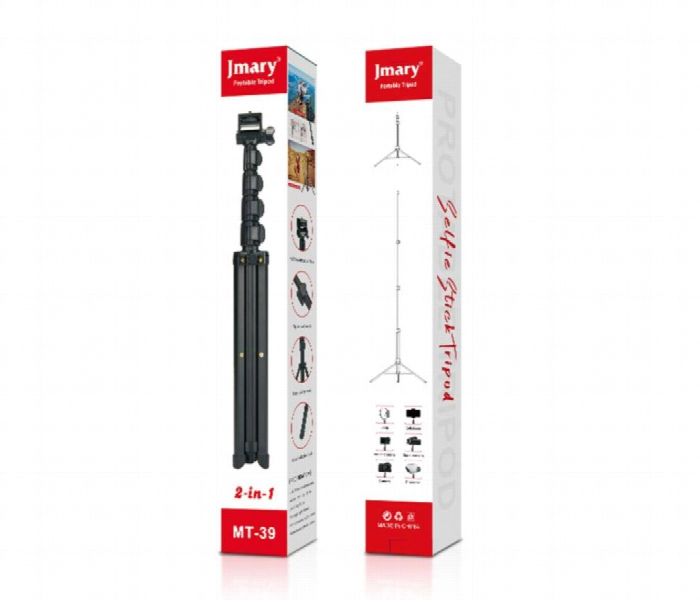 Jmary Mt 39 2In1 Portable Tripod And Selfie Stick - Zoom Image 3