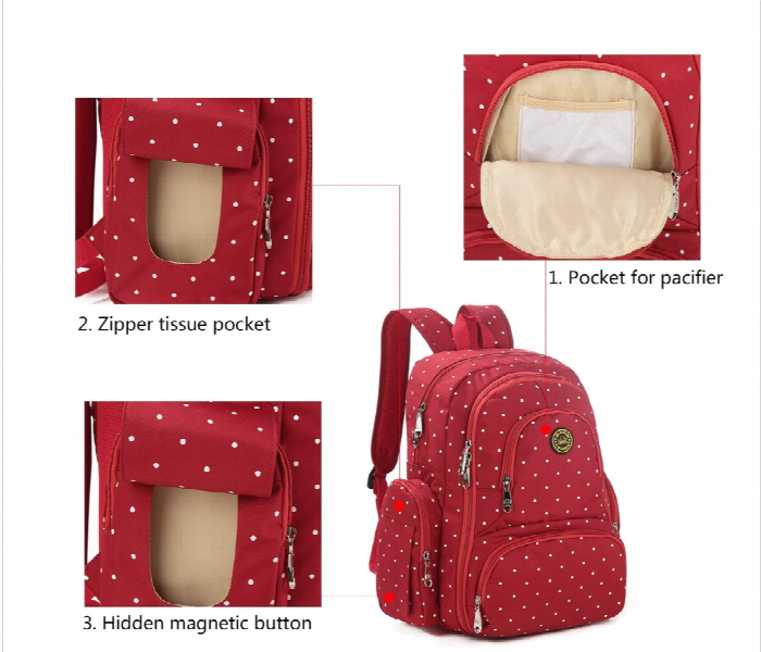 Baby Travel Maternity Backpack With Multi Compartment - Zoom Image 3