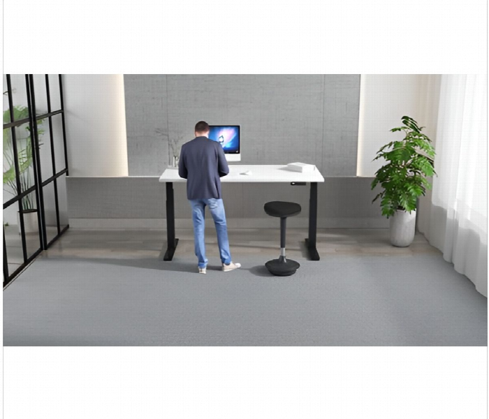 Navodesk Smart Height Adjustable Desk With Bluetooth Technology Black Frame And White Top - Zoom Image 5