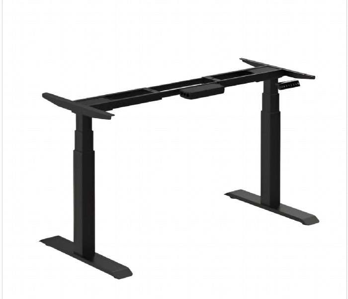 Navodesk Smart Height Adjustable Desk With Bluetooth Technology Black Frame And White Top - Zoom Image 2