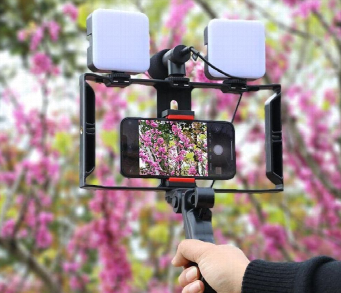Ay 49X Video Making Kit With 2 Led Lights And Grip - Zoom Image 5