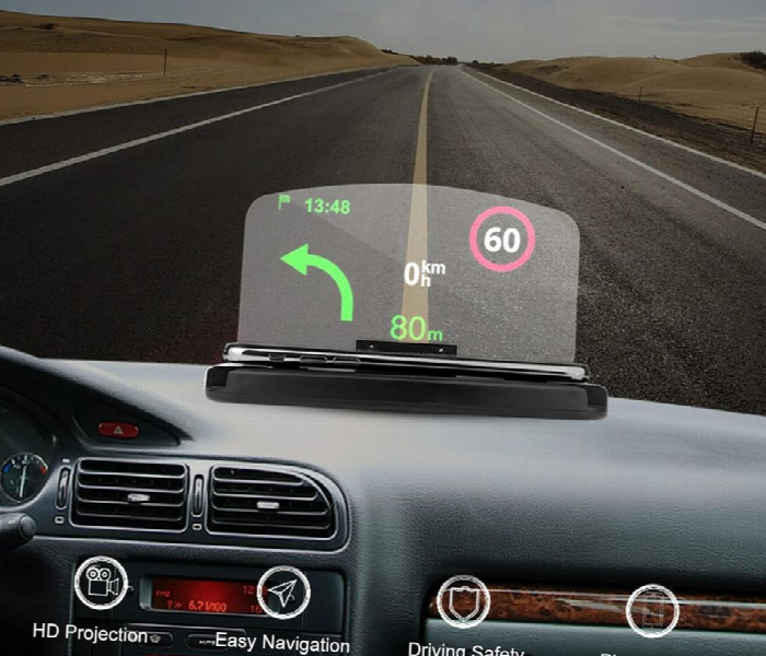 Xc 90 Wireless Charging Hud Car Navigator - Zoom Image 3