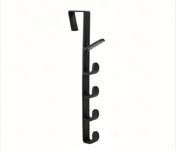 Bedroom Door Clothes Hanger Black - Zoom Image 1