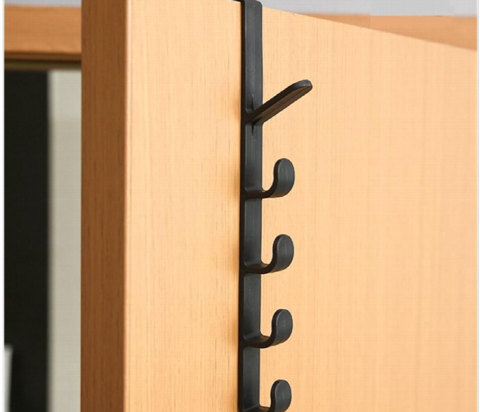 Bedroom Door Clothes Hanger Black - Zoom Image 2