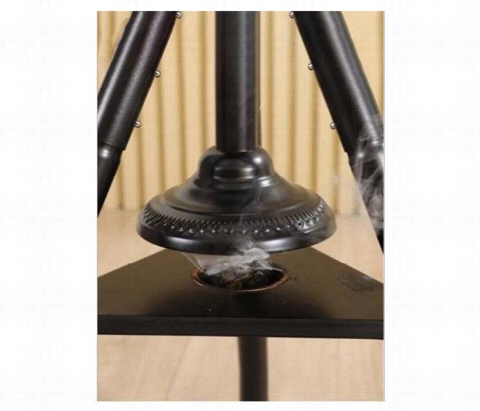Vertical Arabic Traditional Clothes Steamer And Stand For Steaming Clothes With Incense Burner Black - Zoom Image 3