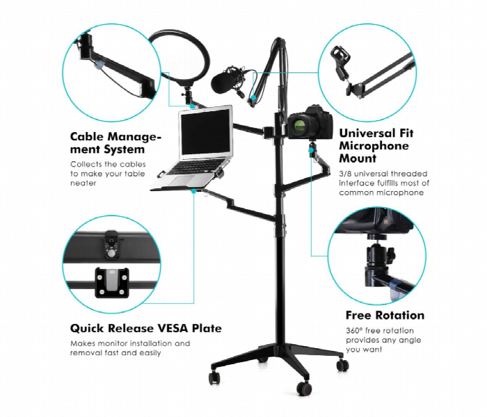 Zb 3 Selfie Live Floor Stand Set 5In1 - Zoom Image 3