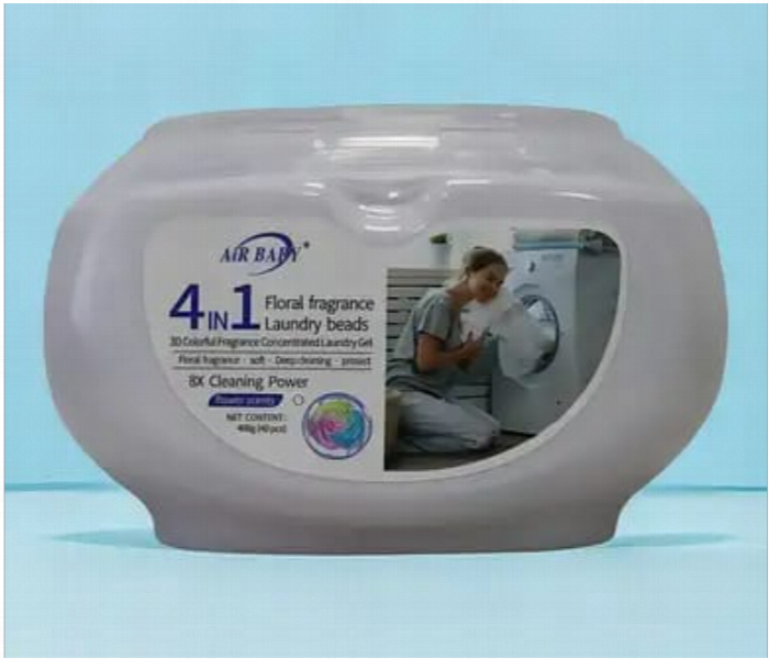 Air Baby 4 In 1 Laundry Scent Beads With Floral Fragrance 40 Count Long Lasting Freshness And 8X Cleaning Power - Zoom Image 1