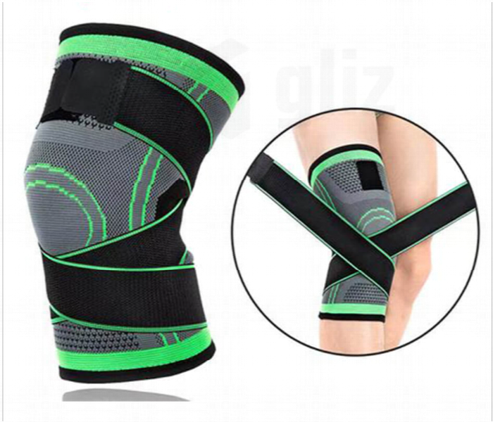 Breathable Knee Support Brace For Sports With Round Knitting Mesh Compression Sleeve For Running Gym And Injury Recovery - Zoom Image 2
