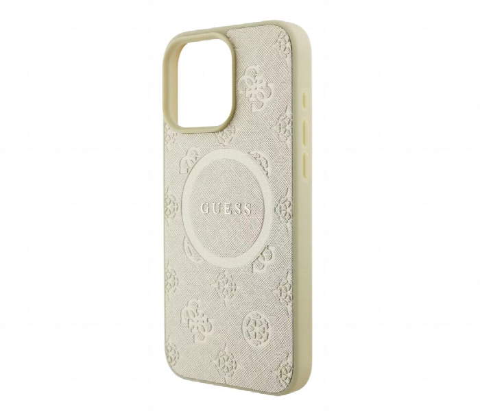 Guess Magsafe Saffiano Pu Hard Case For Iphone 16 Pro Gold - Zoom Image 3