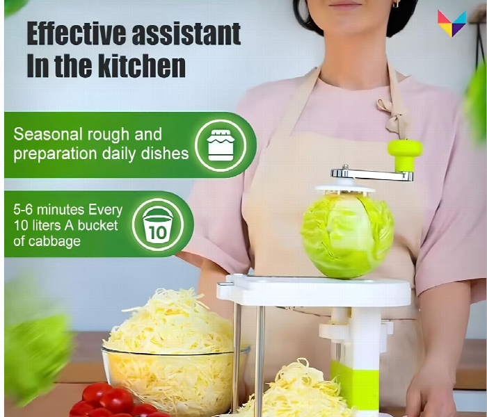 3 In 1 Hand Operated Cabbage Cutter - Zoom Image 2