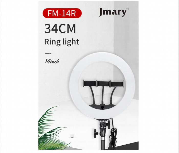 Jmary Fm 14R Photography Makeup Studio Vlog 14Inch Selfie Led Ring Light - Zoom Image 2