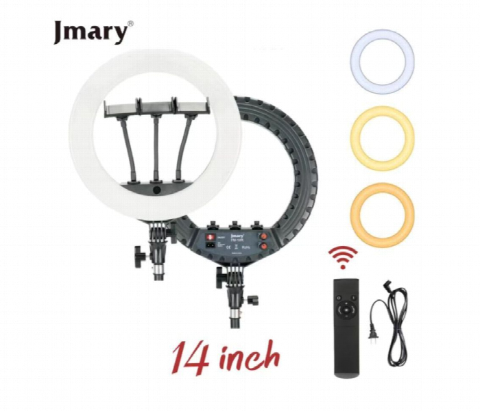 Jmary Fm 14R Photography Makeup Studio Vlog 14Inch Selfie Led Ring Light - Zoom Image 1