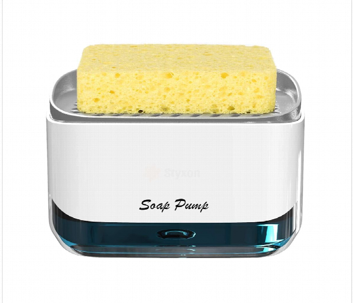 One Hand Soap Pump And Sponge Caddy - Zoom Image 1