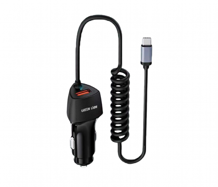 Green Lion 38W Car Charger With Integrated Type C Cable - Zoom Image 2