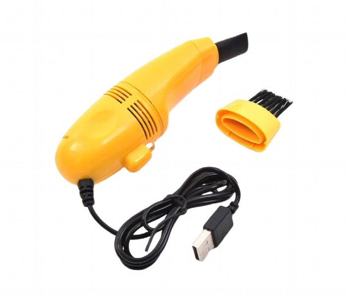 Mini Laptop Vacuum Cleaner  Yellow - Zoom Image 1