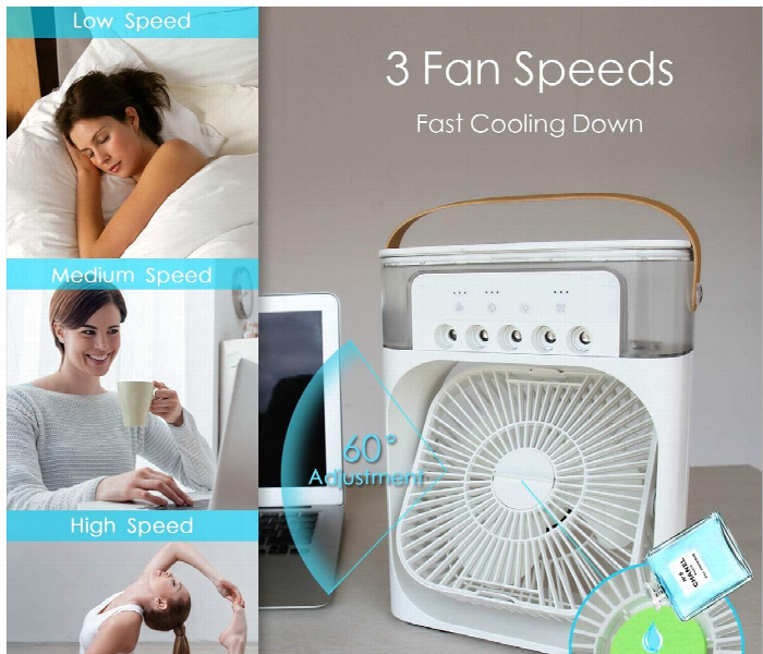 Mini Conditioning Cooling Fan White - Zoom Image 3