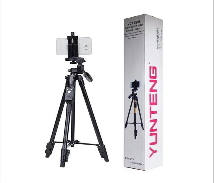 Yunteng 5208 Aluminum Tripod 43Cm To 125Cm - Zoom Image 1