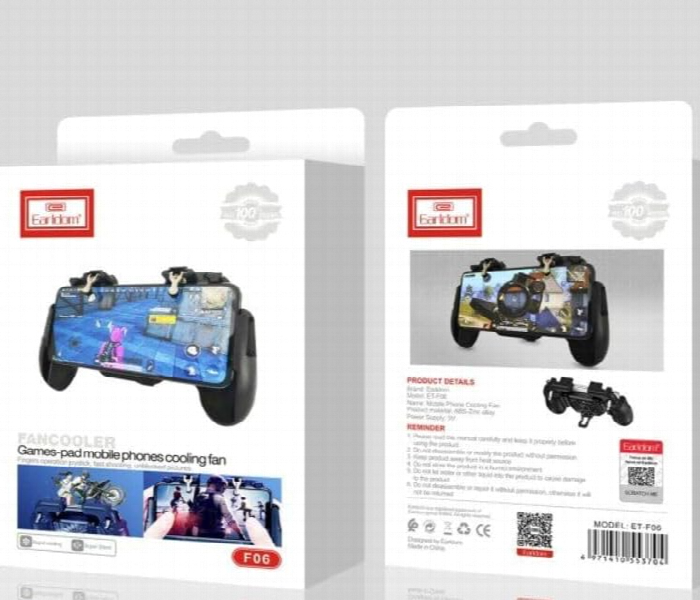 Earldom F06 Mobile Gamepad With Built In Cooling Fan Phone Gaming Controller For Android And Iphone - Zoom Image 2