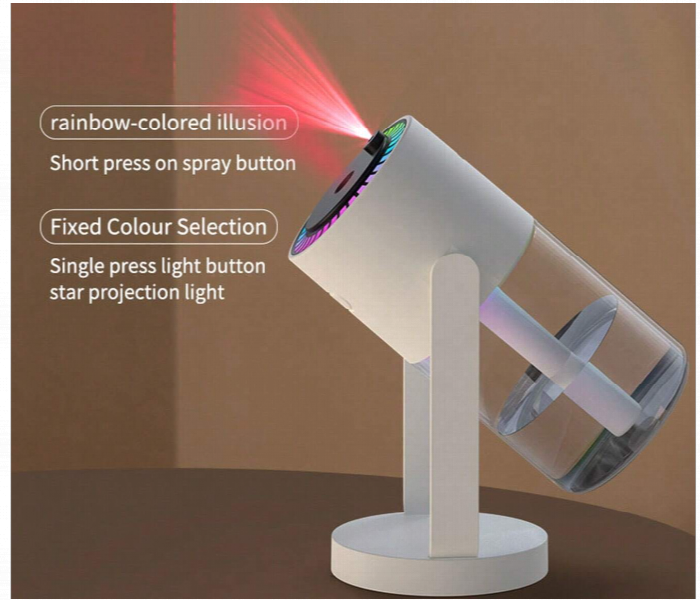 Portable Air Humidifier With Colorful Led Light Silent Ultrasonic Cool Mist Humidifier - Zoom Image 2