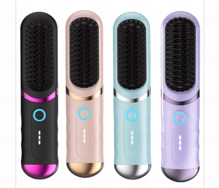 Wireless Hair Straightener Comb Rechargeable Ceramic Brush For Quick Hair Styling Smoothing And Detangling - Zoom Image 2