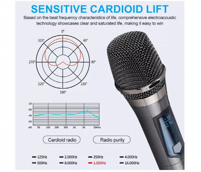 Professional Universal Dual Wireless Microphone - Zoom Image 4