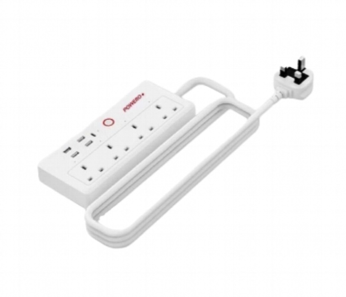 Power Plus Smart Power Strip With 20W Pd White - Zoom Image 1