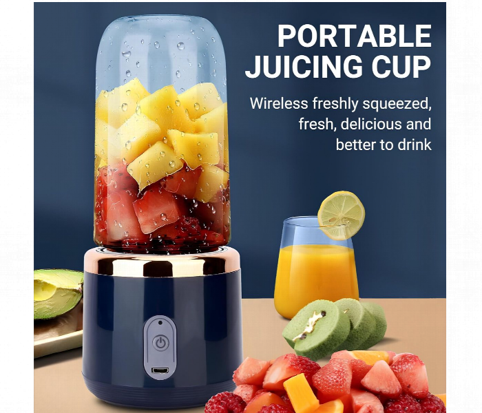 Multi Function Small Portable Juicer Blue - Zoom Image 4