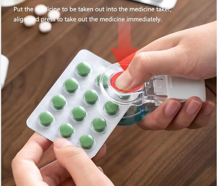 Portable Tablet Dispenser Pills Pack Opener Assistance Tool - Zoom Image 4