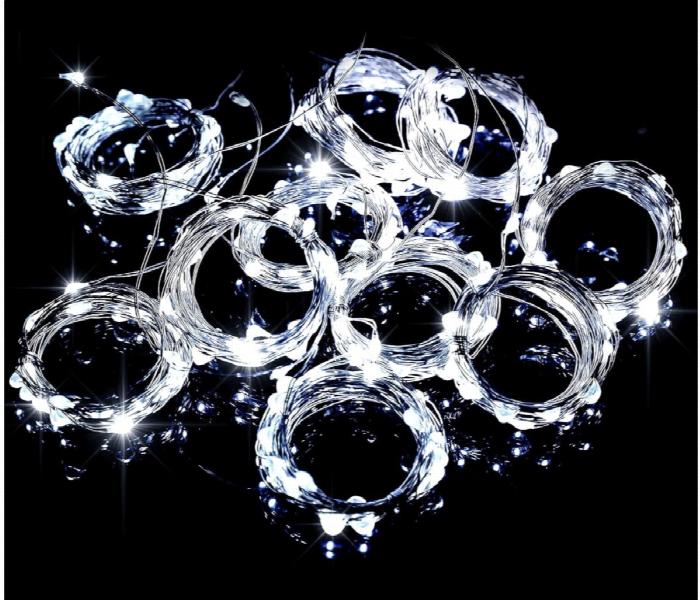 Remote Controlled Led Curtain Lights White - Zoom Image 3