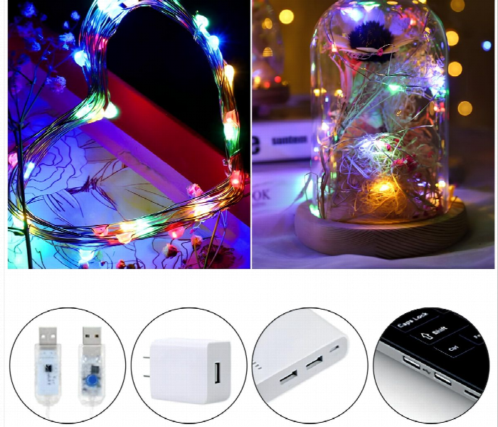 Remote Controlled Led Curtain Lights Multicolor - Zoom Image 4
