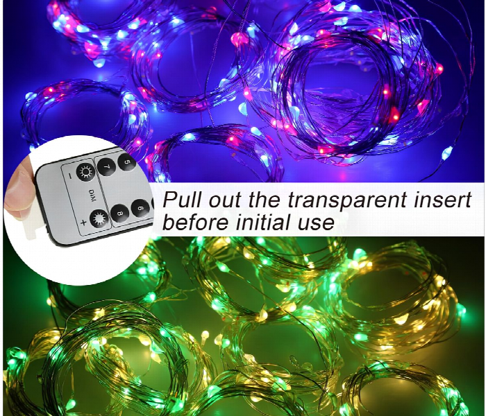 Remote Controlled Led Curtain Lights Multicolor - Zoom Image 5