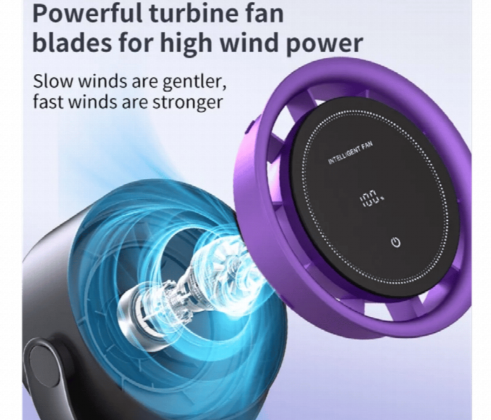 Desktop Fan 100 Speeds Adjustable Cooling Fan With Digital Display - Zoom Image 3