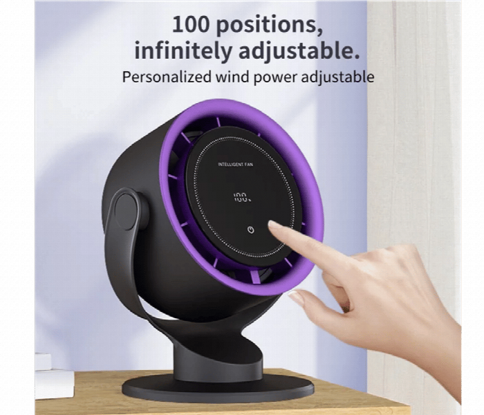 Desktop Fan 100 Speeds Adjustable Cooling Fan With Digital Display - Zoom Image 2