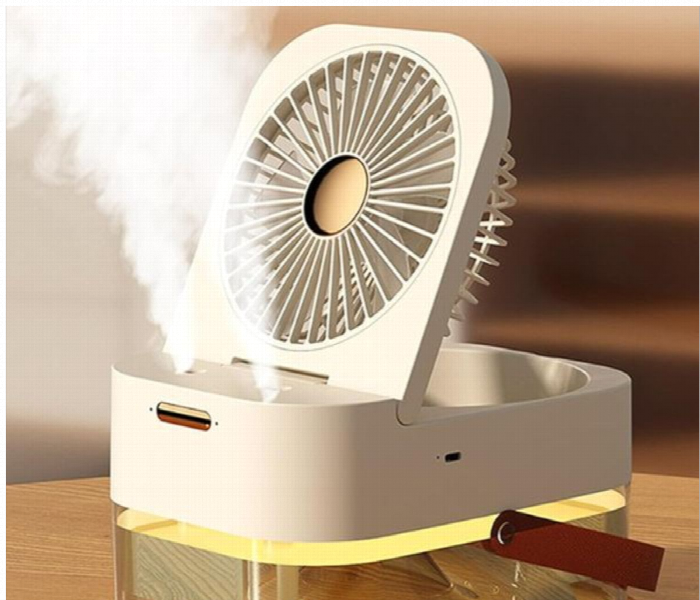 Dual Spray Conditioning Fan With Night Light White - Zoom Image 2