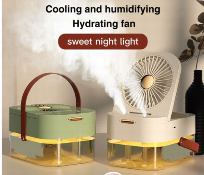 Dual Spray Conditioning Fan With Night Light White - Zoom Image 3